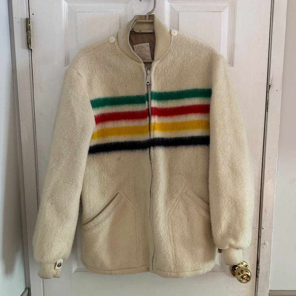Hudson Bay Vintage Jacket 100% Wool Men's Size M